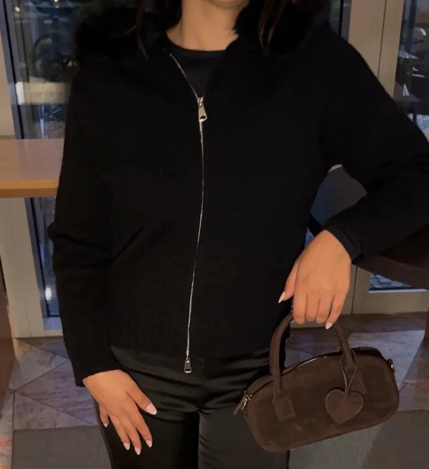 ANURA - WOLLJACKE SCHWARZ