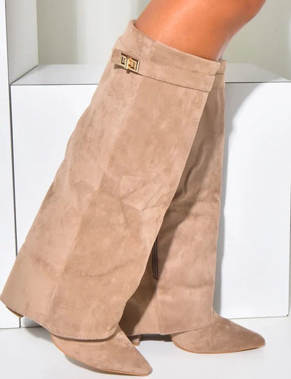 ANURA SUEDE STIEFEL - KAKI